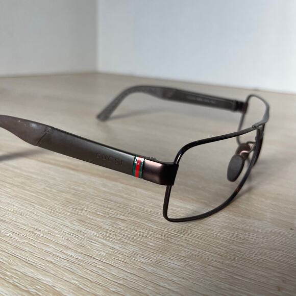 Gucci GG2234/S 8EJHA Sunglasses Brown Wrap Frames Only 63-14-130 - Picture 10 of 11